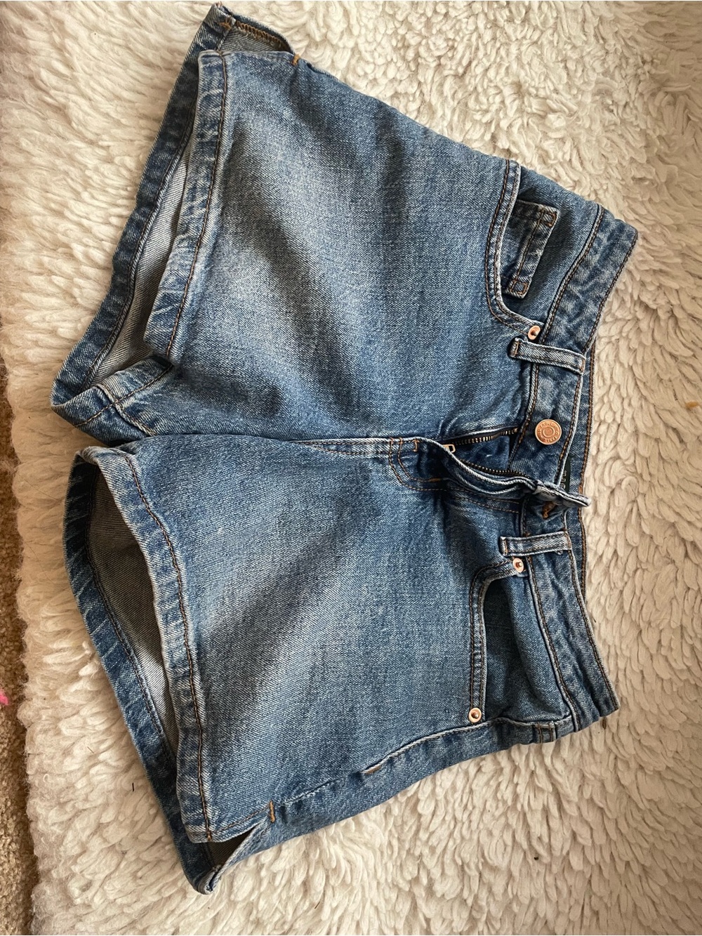 wild fable Medium Blue Denim mid-Rise Jean Shorts